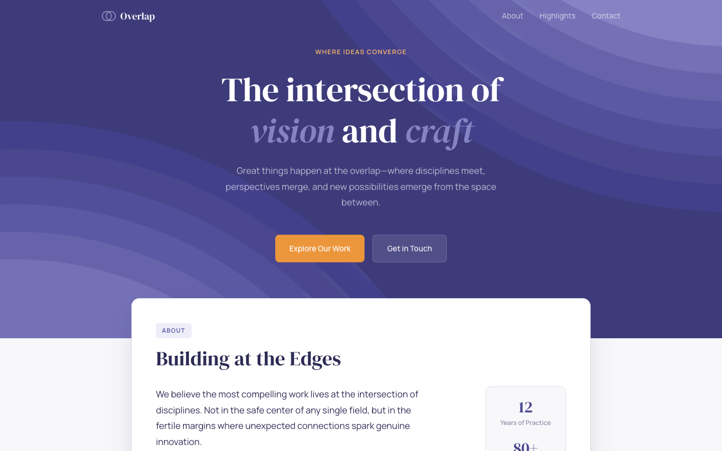 Overlap — Where Ideas Converge